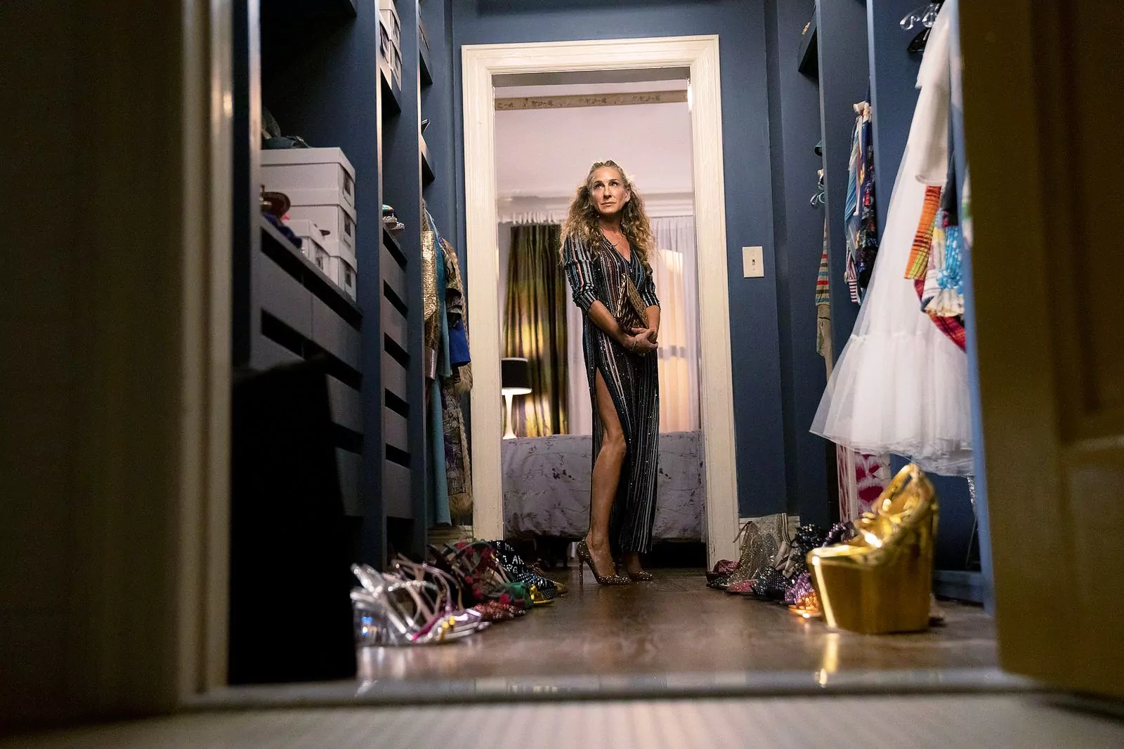 Сара Джессика Паркер в своих апартаментах в сериале «Секс в большом городе»