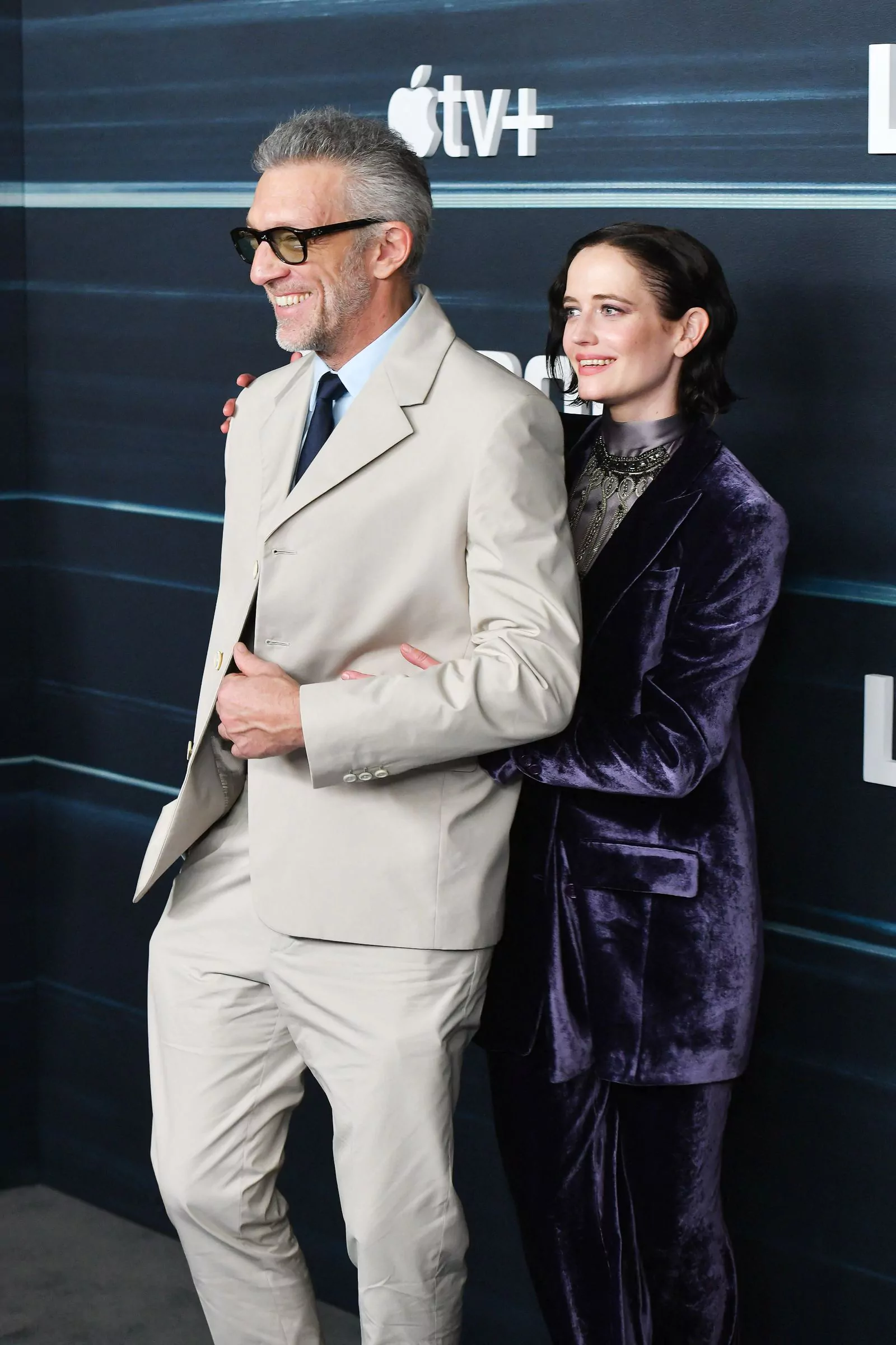Венсан Кассель и Ева Грин на премьере сериала «Связь» в Париже, 12 февраля 2023 г.