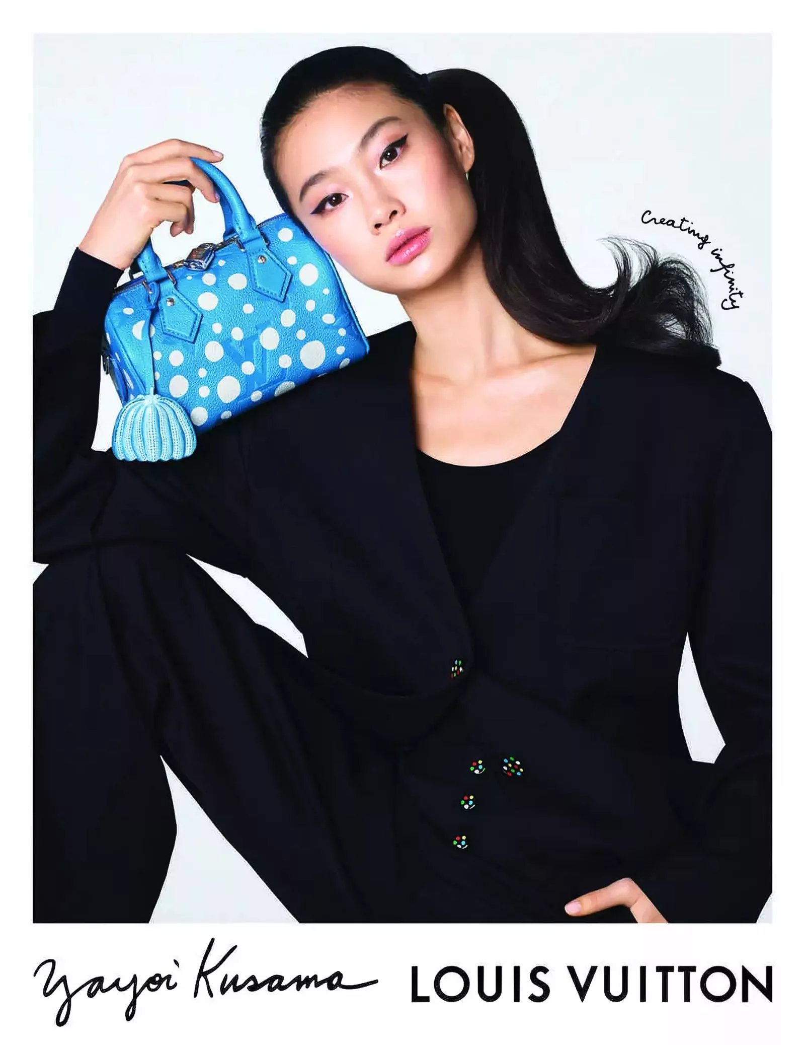 Чон Хо Ён в рекламной кампании «Creating Infinity» Louis Vuitton x Yayoi Kusama, фото 3
