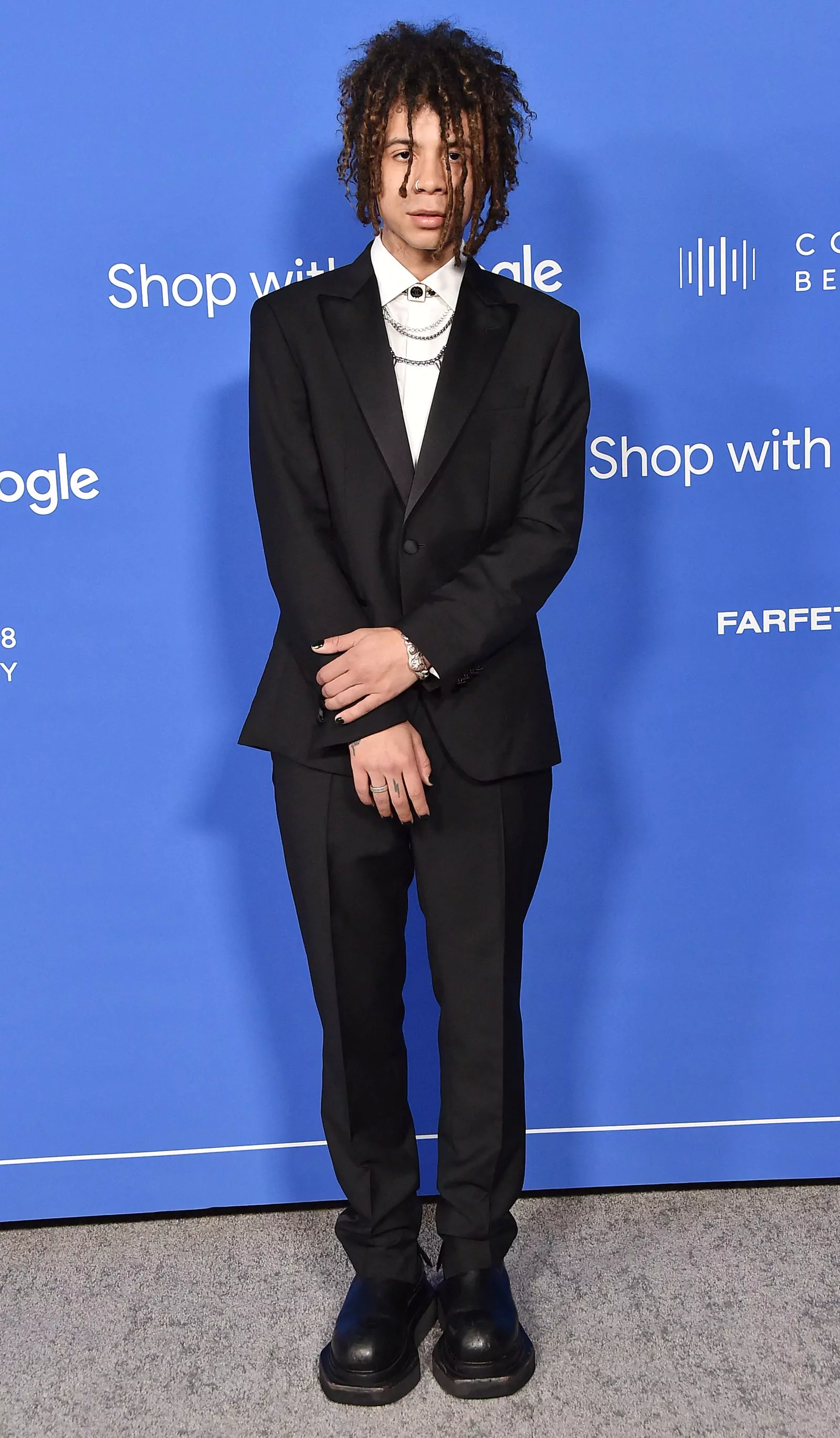 Иан Диор на церемонии вручения премий Fashion Trust US 2023 в Голливуде, 21 марта 2023 г.