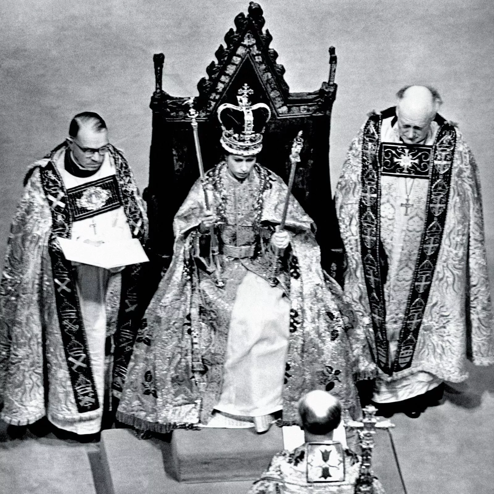 Коронация королевы Елизаветы II в Вестминстерском аббатстве, 1953 г.