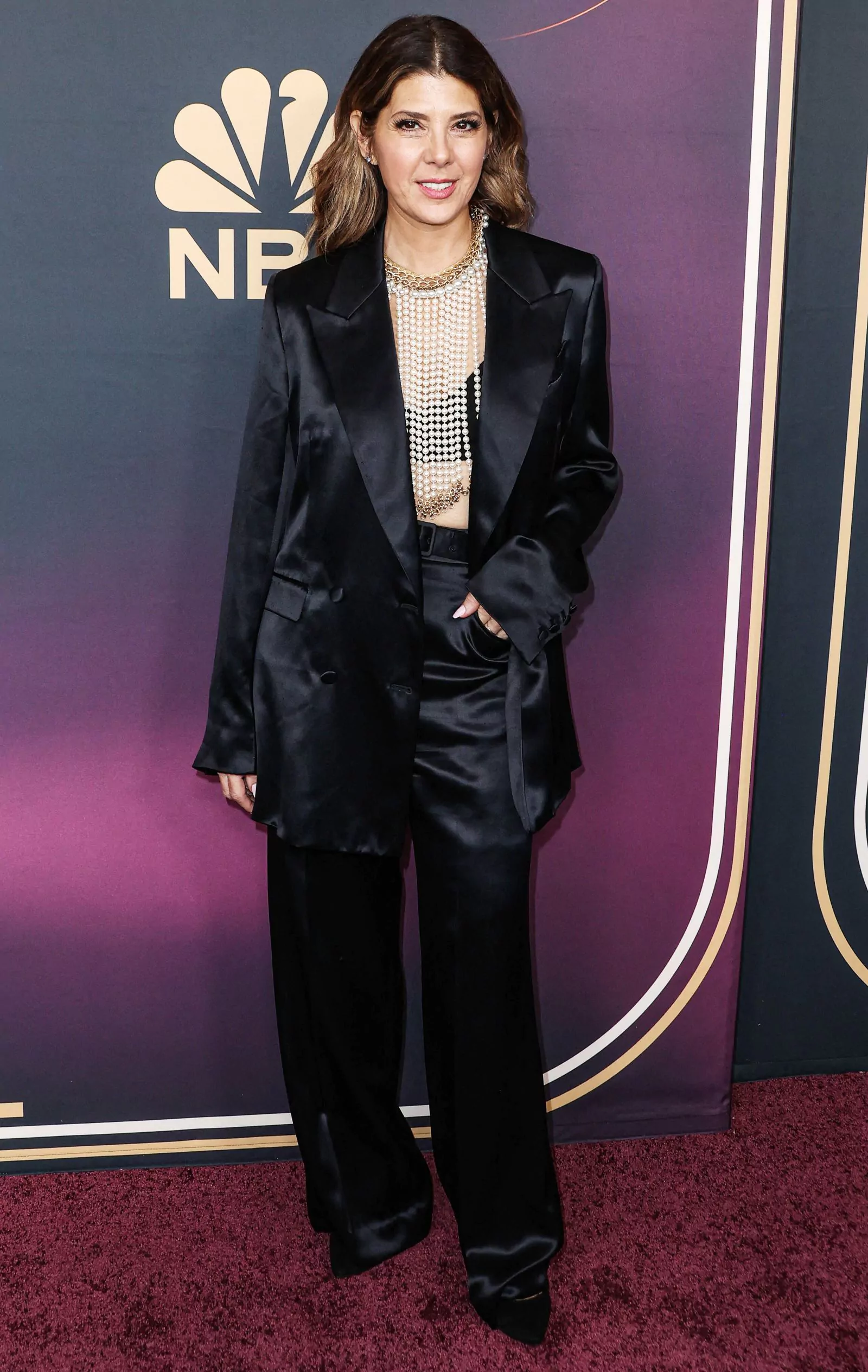 Мариса Томей на красной дорожке вечера в честь 90-летия Кэрол Бернетт в Голливуде, 2 марта 2023 г.
