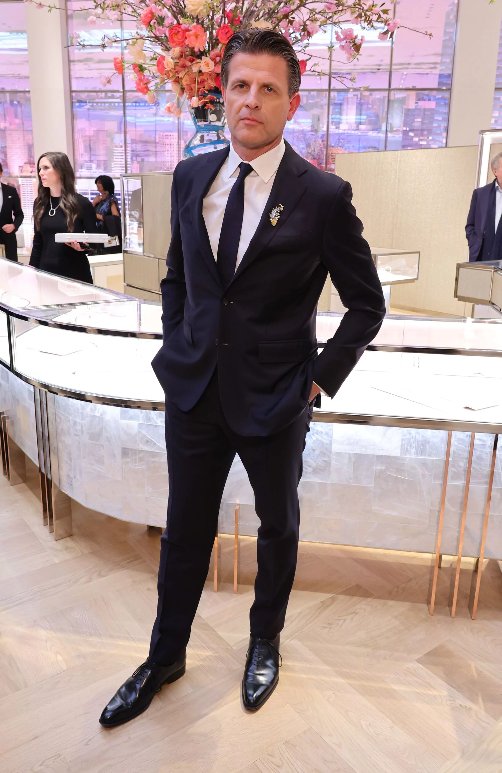 Энтони Ледру на праздновании открытия флагманского магазина Tiffany & Co. в Нью-Йорке, 27 апреля 2023 г.