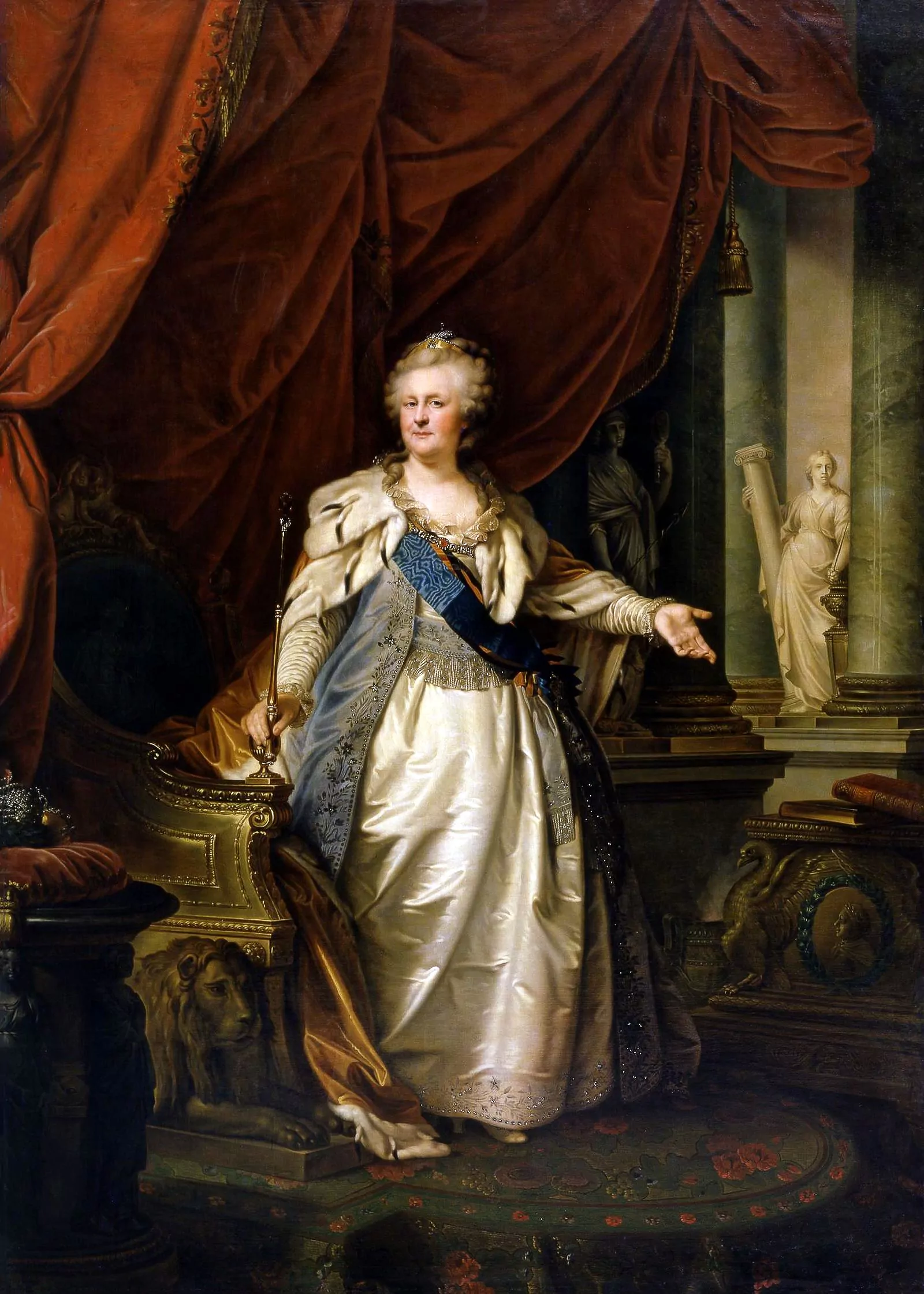 Иоганн Лампи Старший. Портрет императрицы Екатерины II, 1790-е г.
