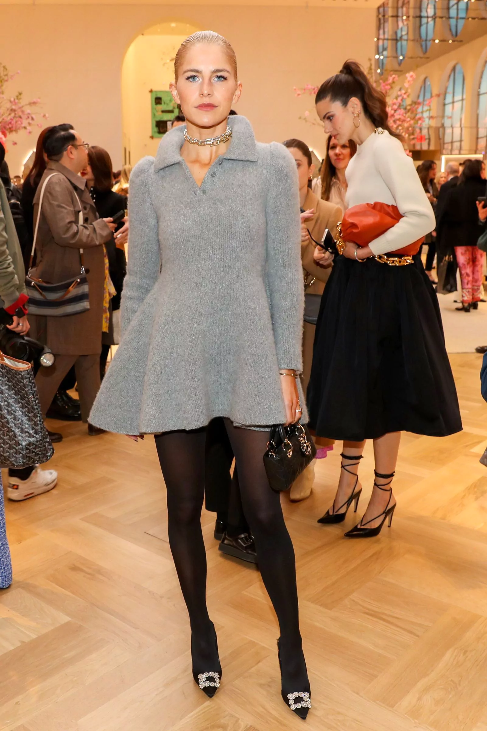 Каро Даур на открытии магазина Tiffany & Co.