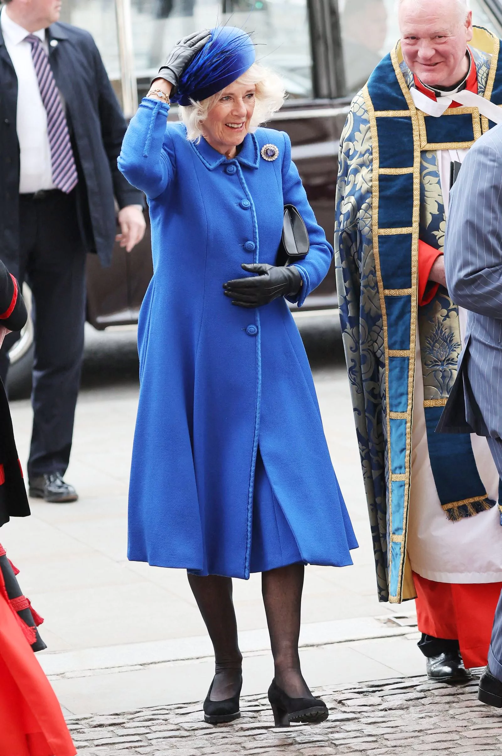 Королева Камилла на ежегодной службе по случаю Дня Содружества в Вестминстерском аббатстве, 13 марта 2023 г., фото 2