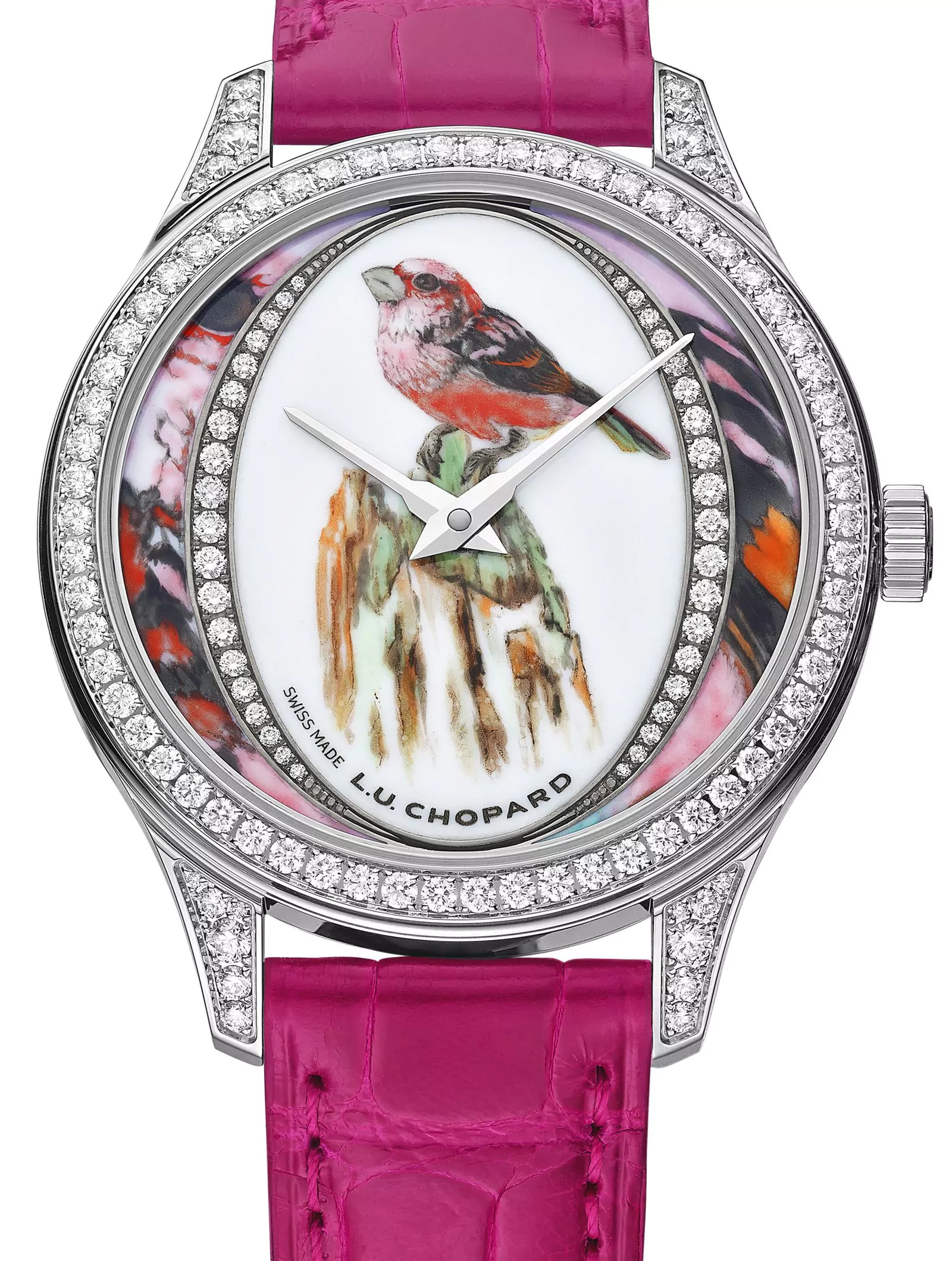 На циферблате часов Chopard L.U.C XP BirdLife поселилась Сибирская чечевица, фото 2