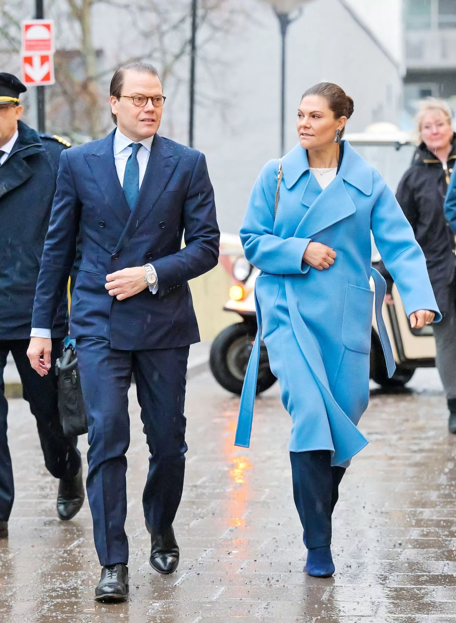 Принцесса Виктория и принц Даниэль в норвежском фонде «Ministry of Storytelling» в Стокгольме, 11 января 2022 г., фото 1