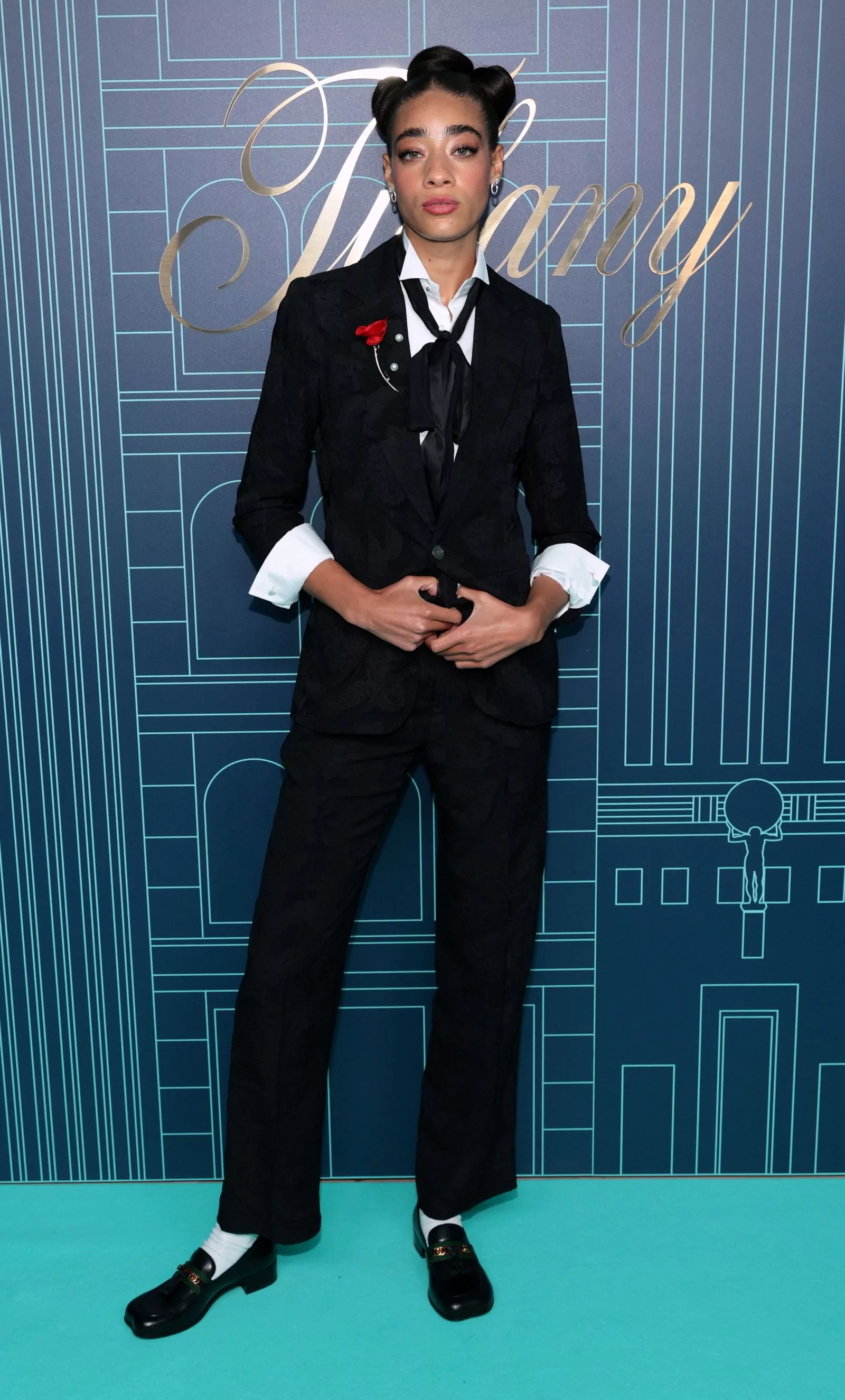 Рейгн Джадж на праздновании открытия флагманского магазина Tiffany & Co. в Нью-Йорке, 27 апреля 2023 г.