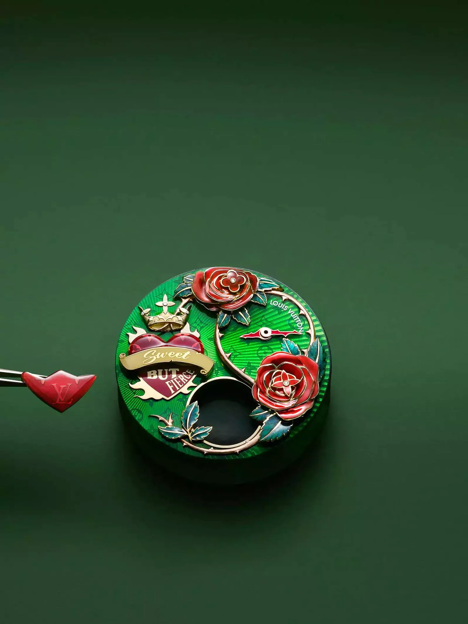 Женские часы Louis Vuitton Tambour Fiery Heart, фото 2