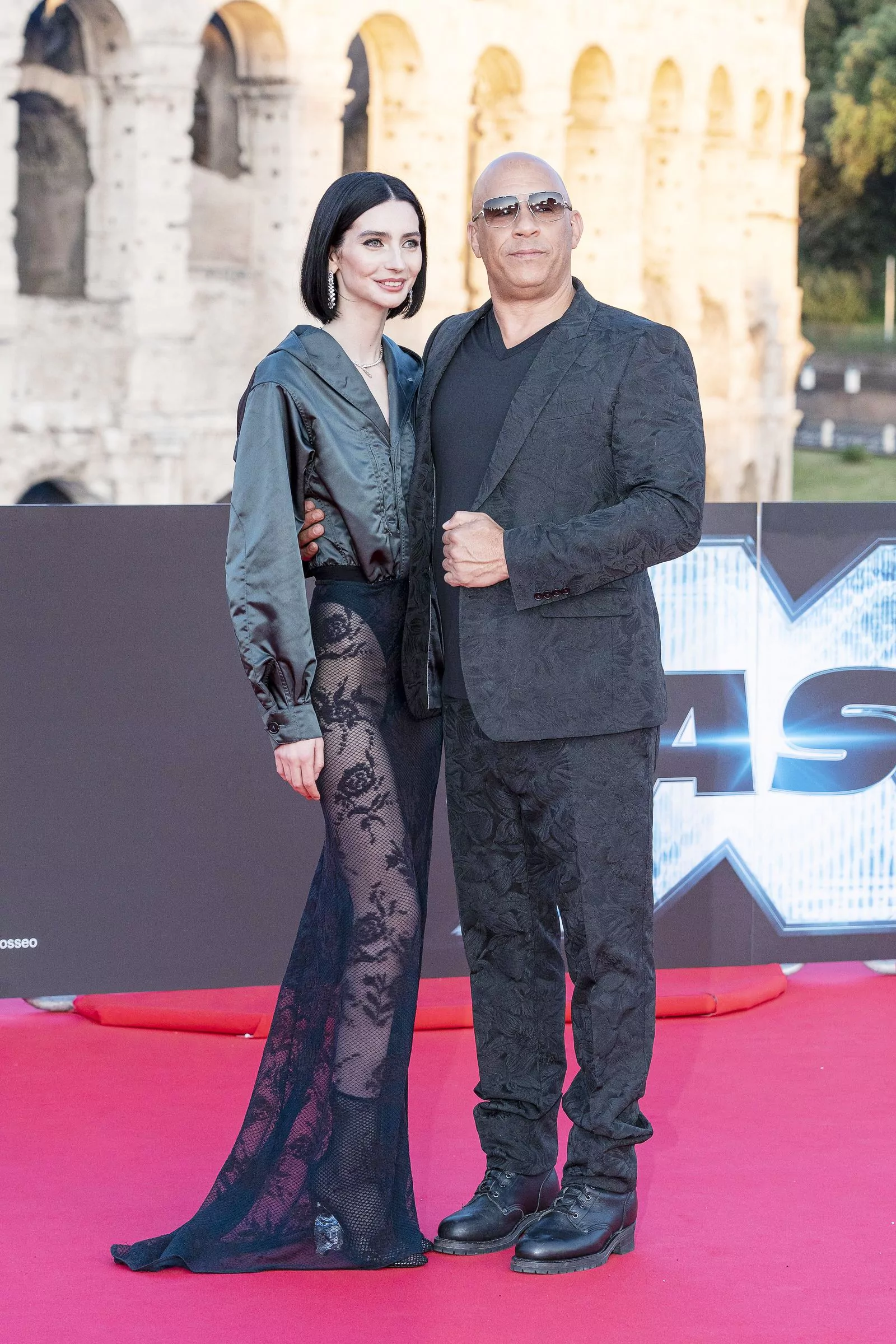 Мидоу Уокер и Вин Дизель на премьере фильма «Форсаж 10» в Риме, 12 мая 2023 г.