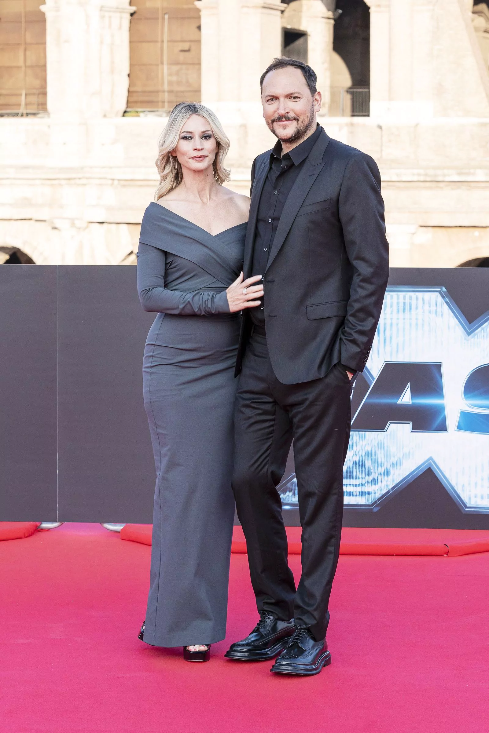 Кэмерон Ричардсон и Луи Летерье на премьере фильма «Форсаж 10» в Риме, 12 мая 2023 г.