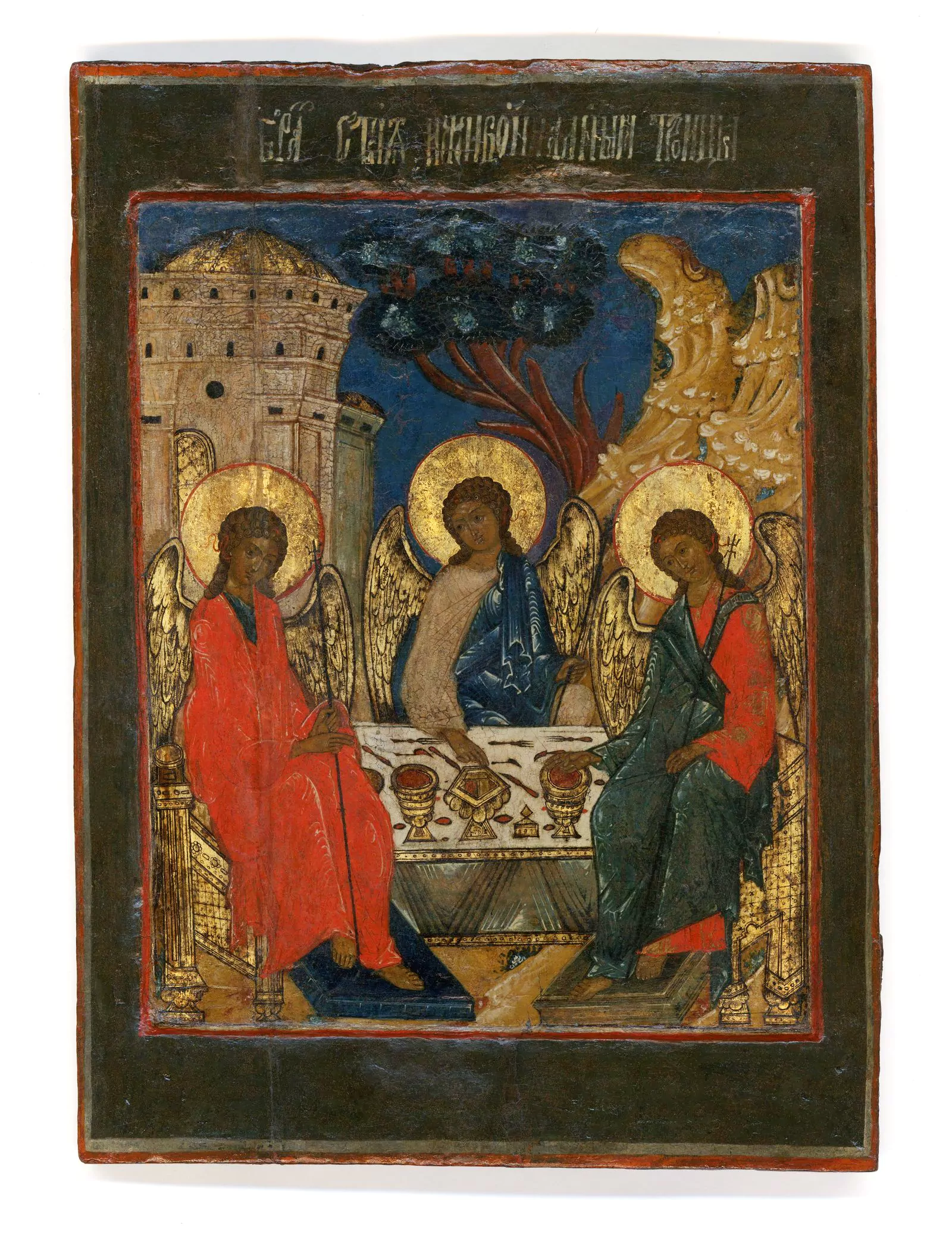 Святая Троица (из праздничного ряда иконостаса). Дерево, темпера