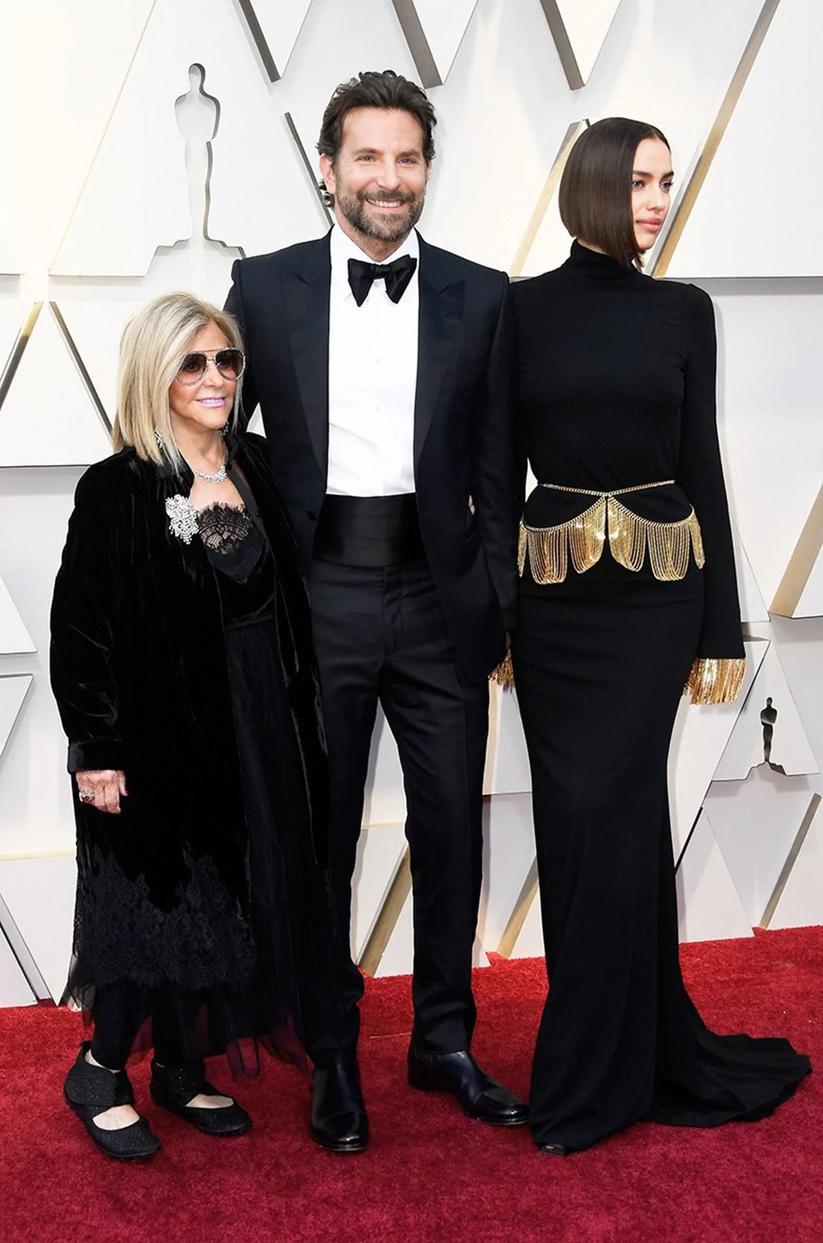 Глория Кампано, Брэдли Купер, Ирина Шейк на церемонии вручения наград премии Оскар-2019, 25 февраля 2019 г.