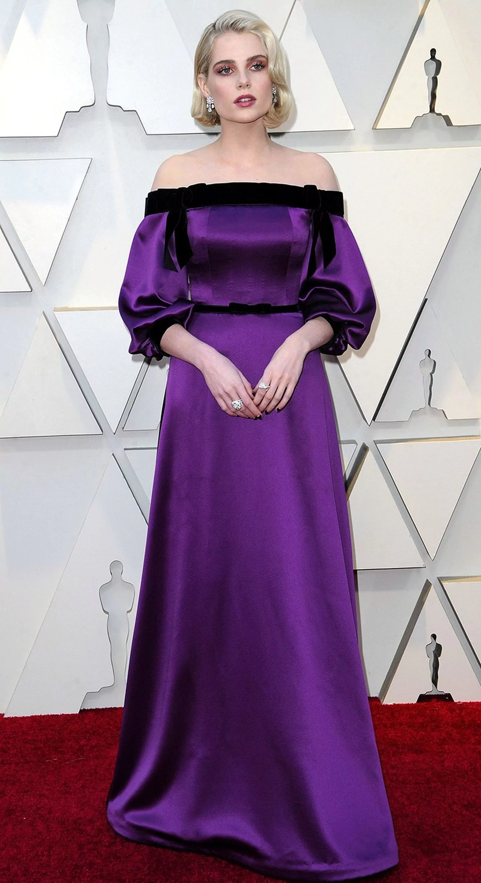 Люси Бойнтон на церемонии вручения наград премии Оскар-2019, 25 февраля 2019 г., фото 1