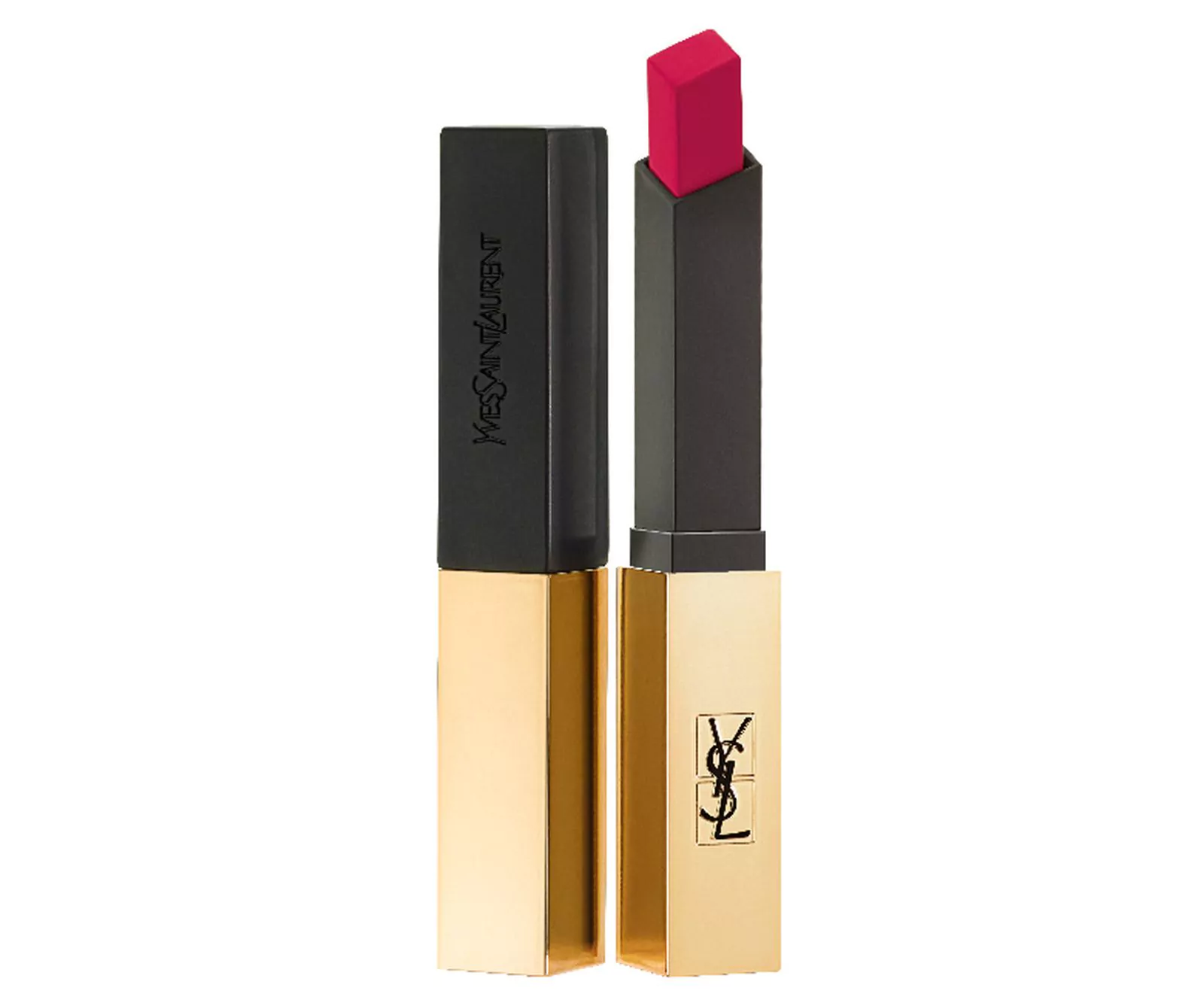 YSL Beauté, помада Rouge Pur Couture The Slim Matte, оттенок № 8 Contrary Fuchsia