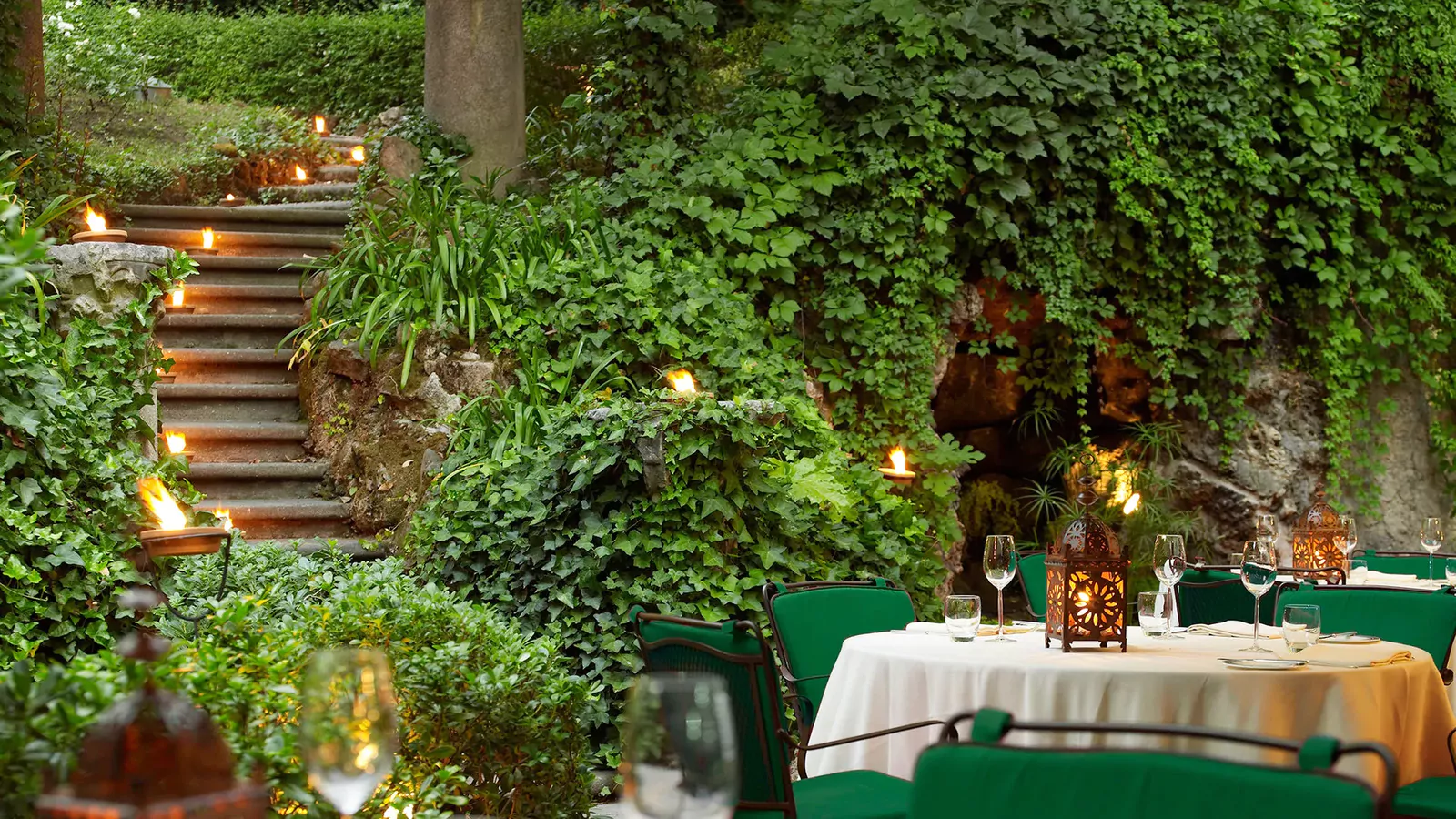 «Secret Garden Table» в Hotel De Russie, Рим