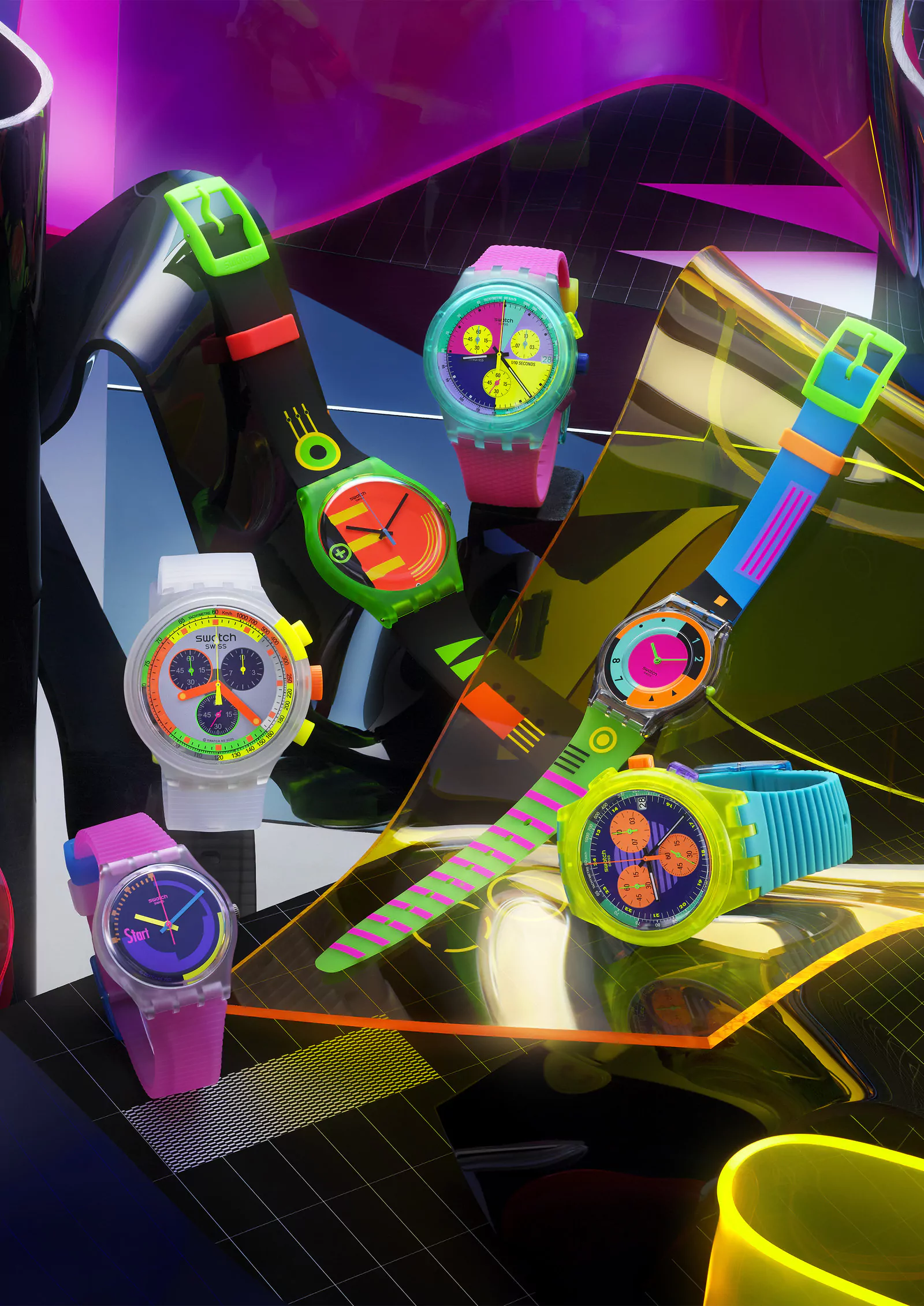 Коллекция часов Neon Collection от Swatch