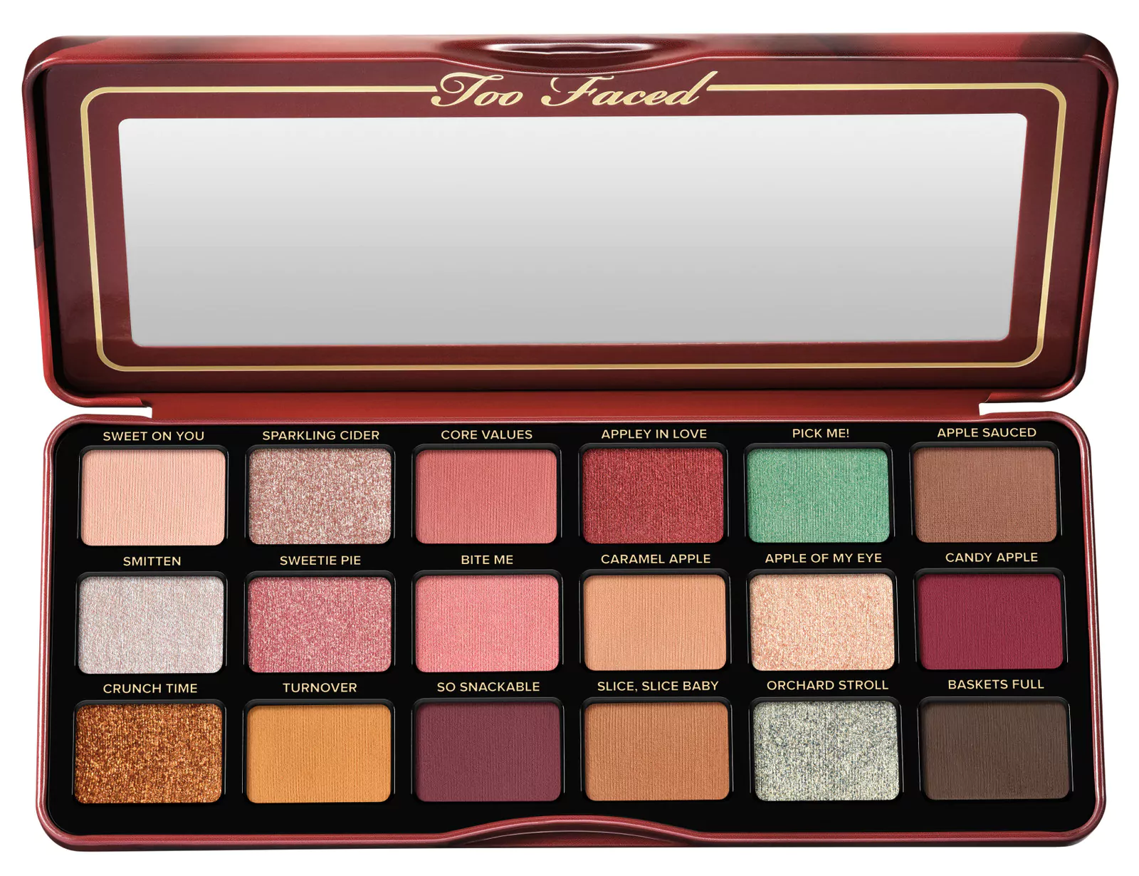 Модный новогодний макияж 2025: тени Too Faced Applely in Love