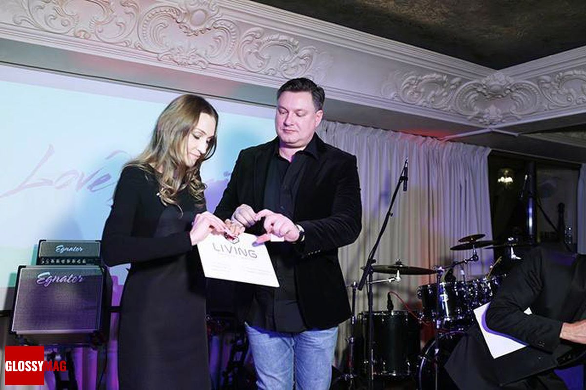 Кира Кост, Виктор Гостищев на праздновании 2-летия Love2Beauty.ru в EMPORIO CAFE, 20 ноября 2014 г.