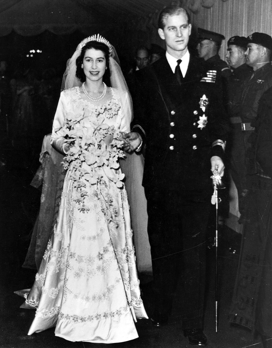 Свадьба Елизаветы II и Филиппа Маунтбеттена, 20 ноября 1947 г.