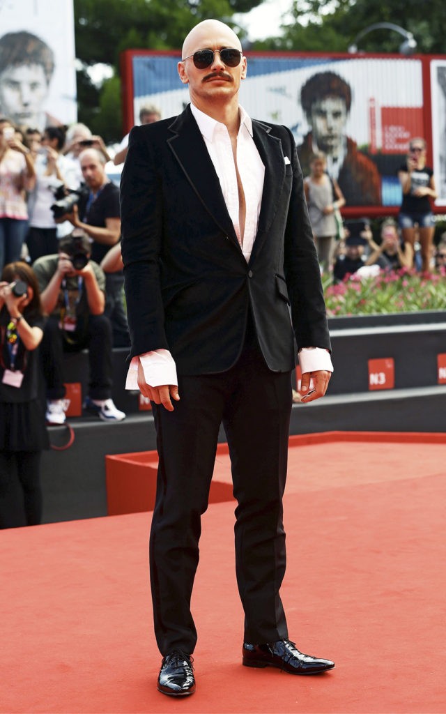 Актер и режиссер Джеймс Франко на премьере фильма «Шум и ярость» в рамках 71-го Венецианского кинофестиваля, 5 сентября 2014 г.