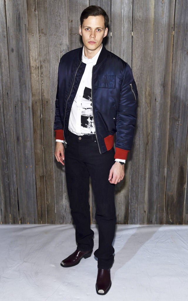 Билл Скарсгард на Calvin Klein Collection в рамках Недели моды в Нью-Йорке, 13 февраля 2018 г.