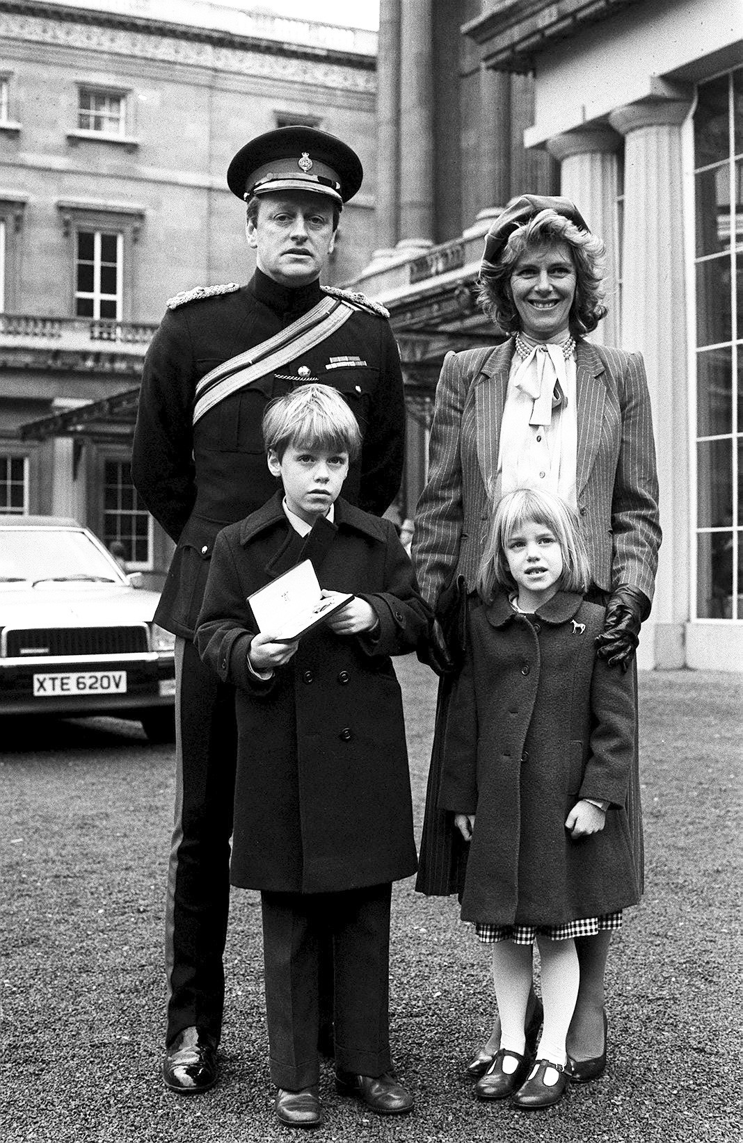 Эндрю и Камилла с детьми, Томом и Лорой, 1984 г.