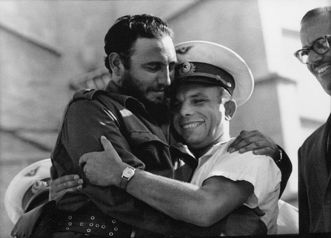 Юрий Гагарин с Фиделем Кастро, 26 июня 1961 г.