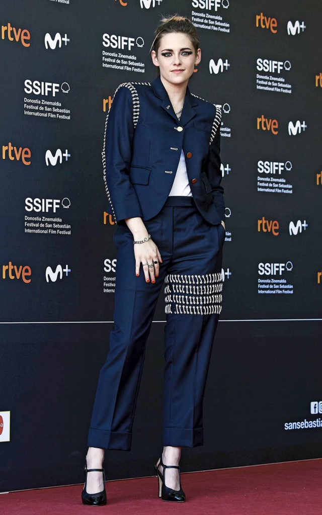 Кристен Стюарт на премьере фильма «Опасная роль Джин Сиберг» во время 67-го Международного кинофестиваля в Сан-Себастьяне, 20 сентября 2019 г.