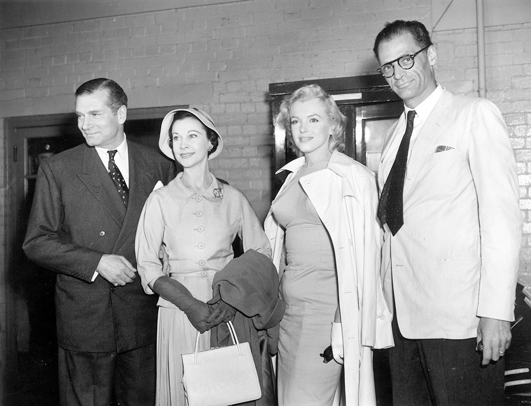 Лоуренс Оливье, Вивьен Ли, Мэрилин Монро, Артур Миллер, 14 июля 1956 г.