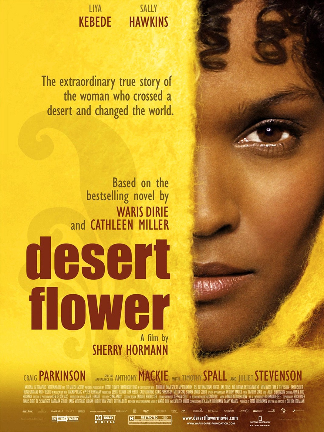 Афиша из фильма «Цветок пустыни» (Desert Flower), 2009 г.