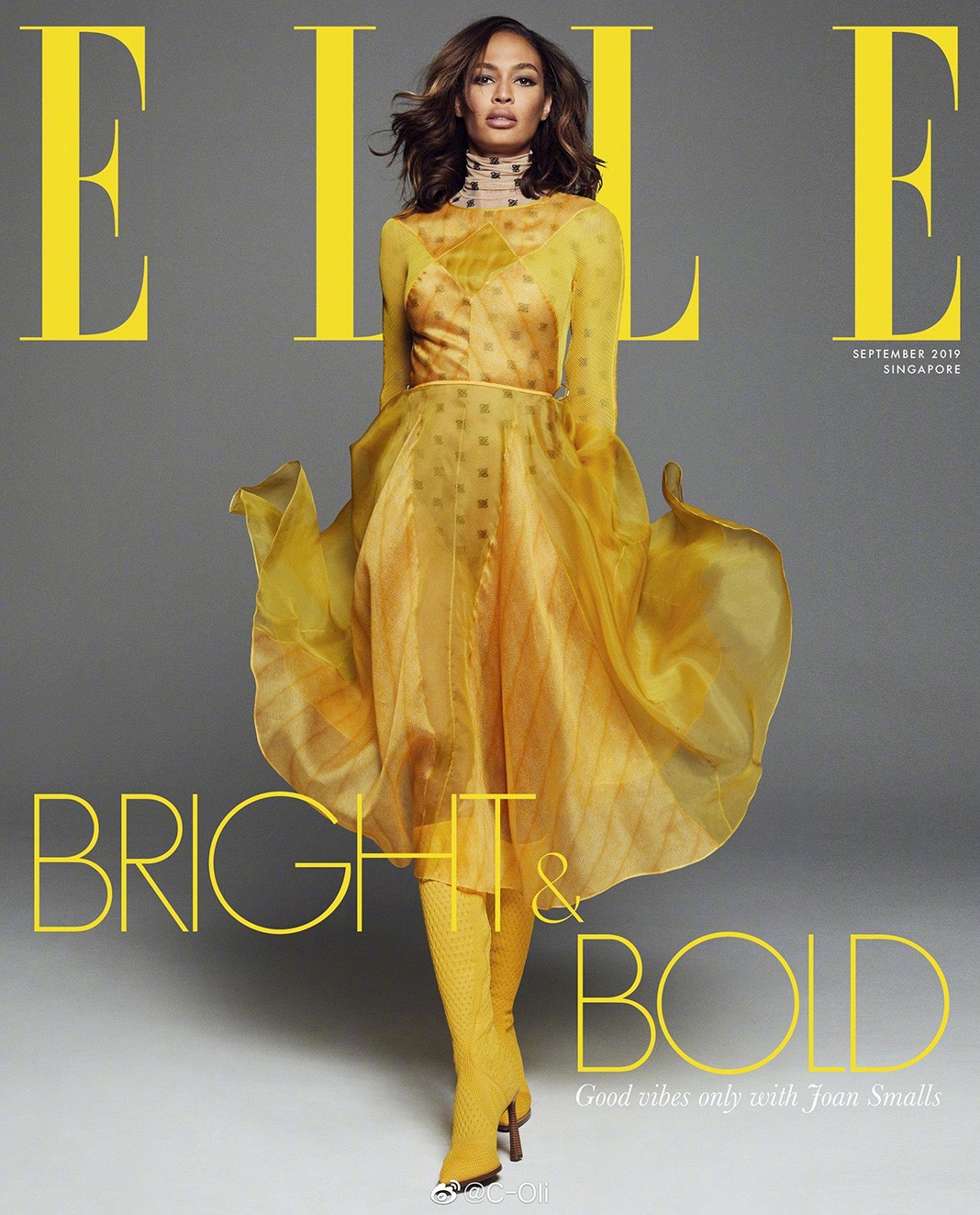 На обложке журнала Elle Singapore, сентябрь 2019 г.