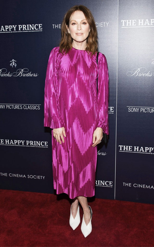 Джулианна Мур на показе фильма «Счастливый принц» в Нью-Йорке, 8 октября 2018 г.