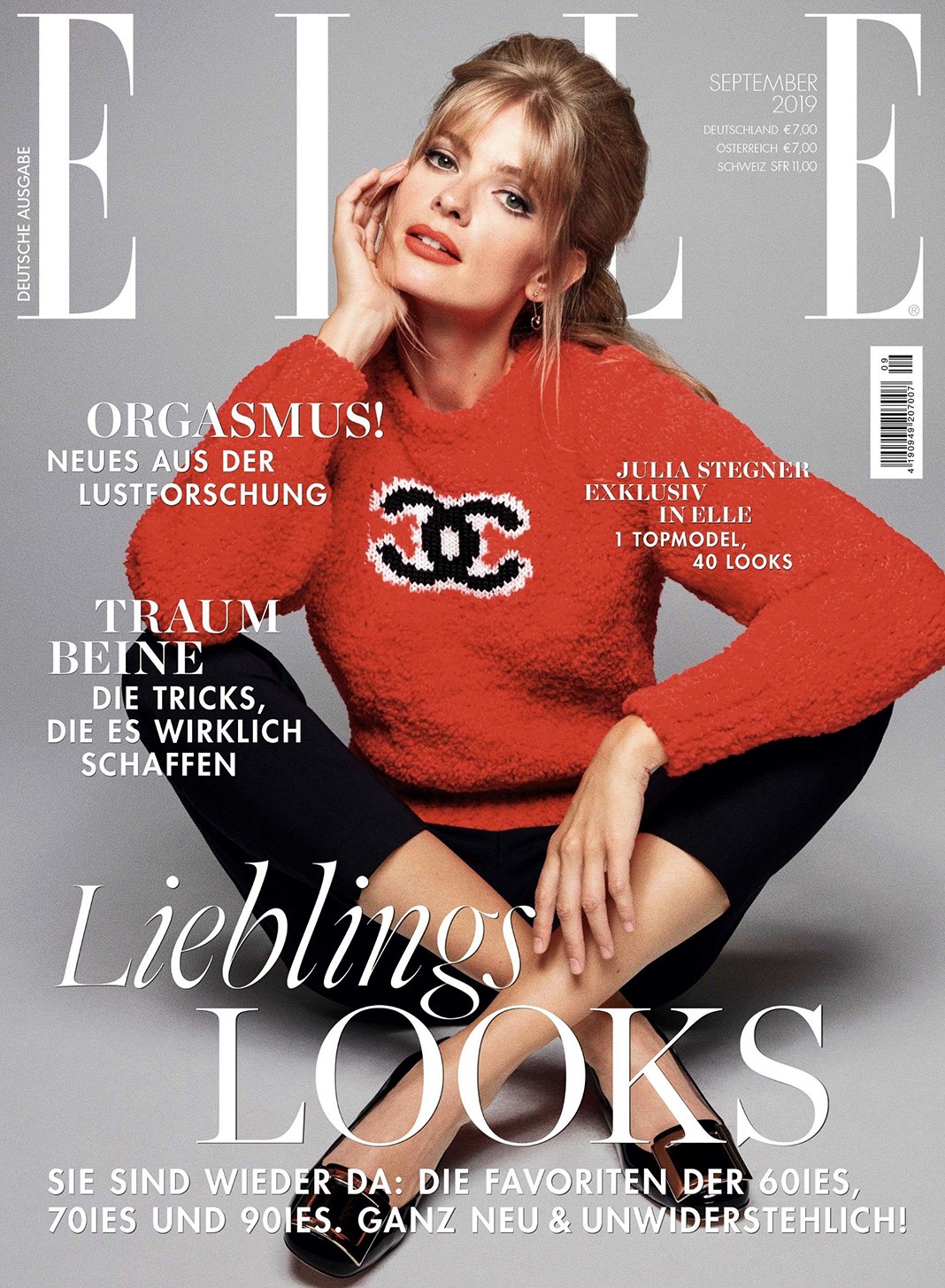 На обложке Elle Germany, сентябрь 2019 г.