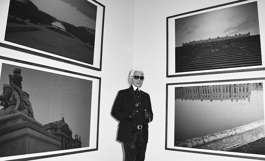 Карл Лагерфельд на открытии своей выставки в Европейском доме фотографии в Париже, 14 сентября 2010 г.