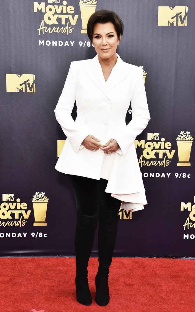 Крис Дженнер на церемонии вручения наград MTV Movie And TV Awards 2018 в Санта-Монике, 16 июня 2018 г.