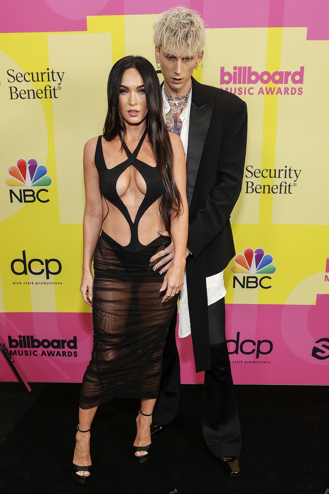 Меган Фокс и Колсон Бэйкер на церемонии вручения премии Billboard Music Awards в Лос-Анджелесе, 23 мая 2021 г.