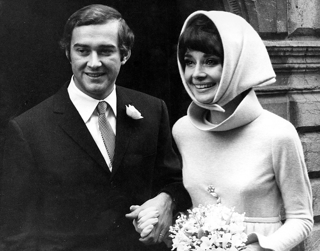 Одри Хепберн со своим вторым мужем, итальянским психиатром Андреа Дотти