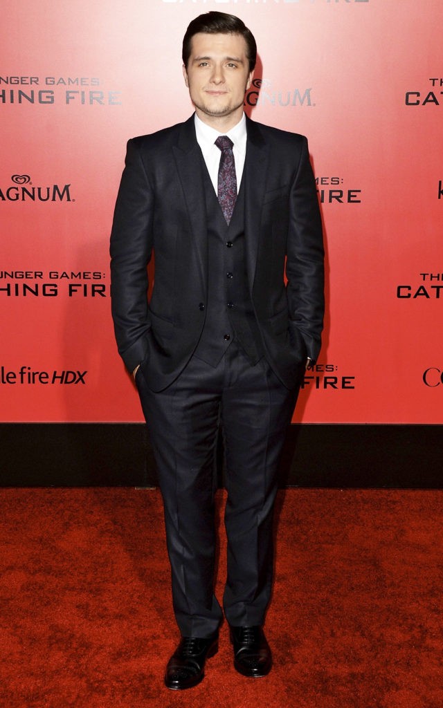 Джош Хатчерсон на премьере фильма «Голодные игры: И вспыхнет пламя» в Лос-Анджелесе, 18 ноября 2013 г.