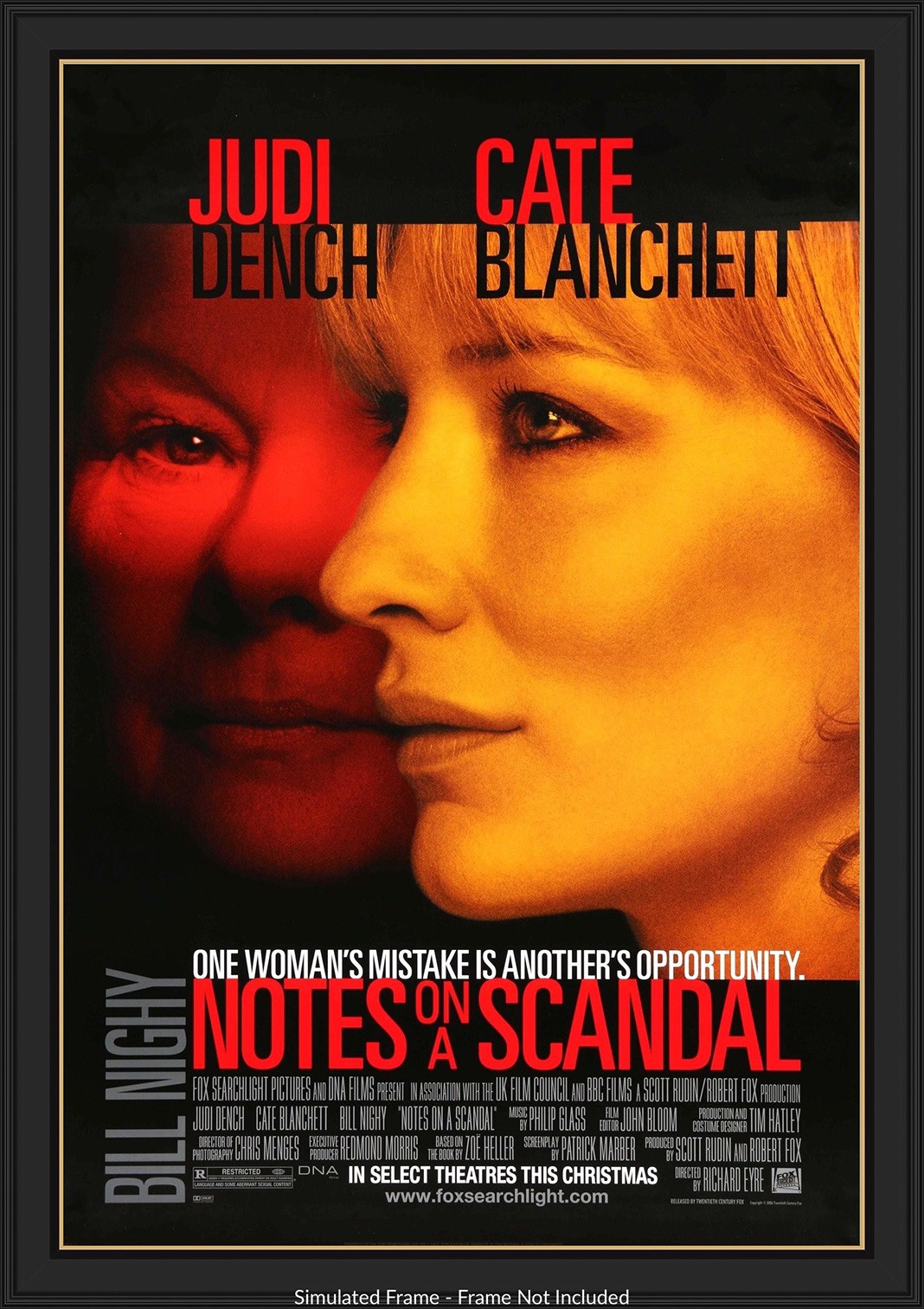 Джуди Денч, Кейт Бланшетт на постере к фильму «Скандальный дневник»
