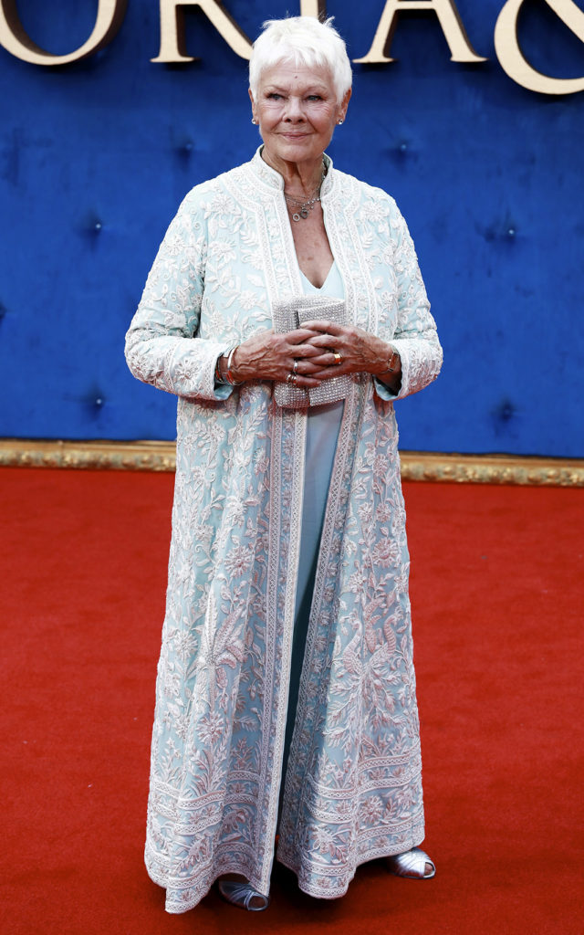 Джуди Денч на британской премьере фильма «Виктория и Абдул» в Лондоне, 5 сентября 2017 г.
