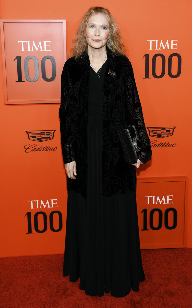 Миа Фэрроу на гала-концерте 2019 Time 100 Gala в Нью-Йорке, 23 апреля 2019 г.