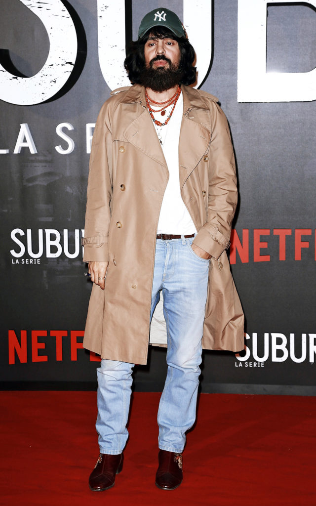 Алессандро Микеле на премьере сериала Netflix «Субура» в Риме, 4 октября 2017 г.