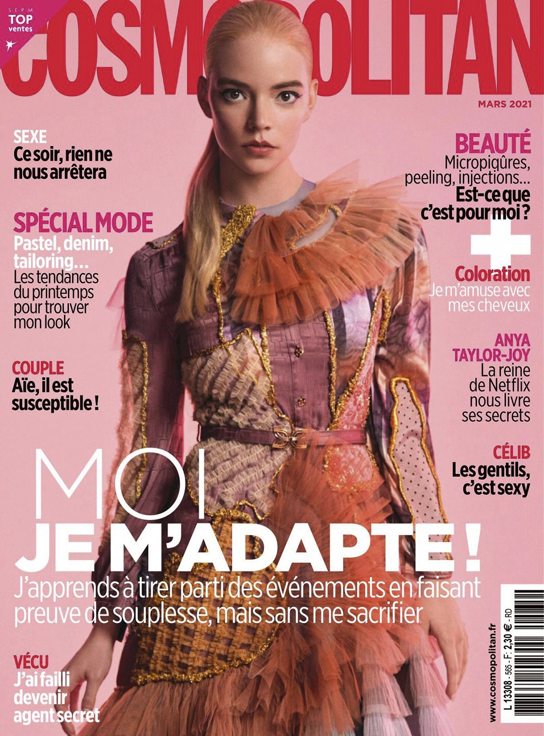 Аня Тейлор-Джой на обложке журнала Cosmopolitan