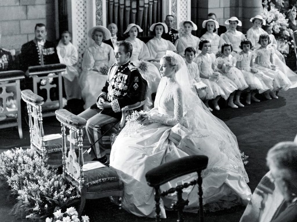 Брак Грейс Келли и принца Монако Райнера III.