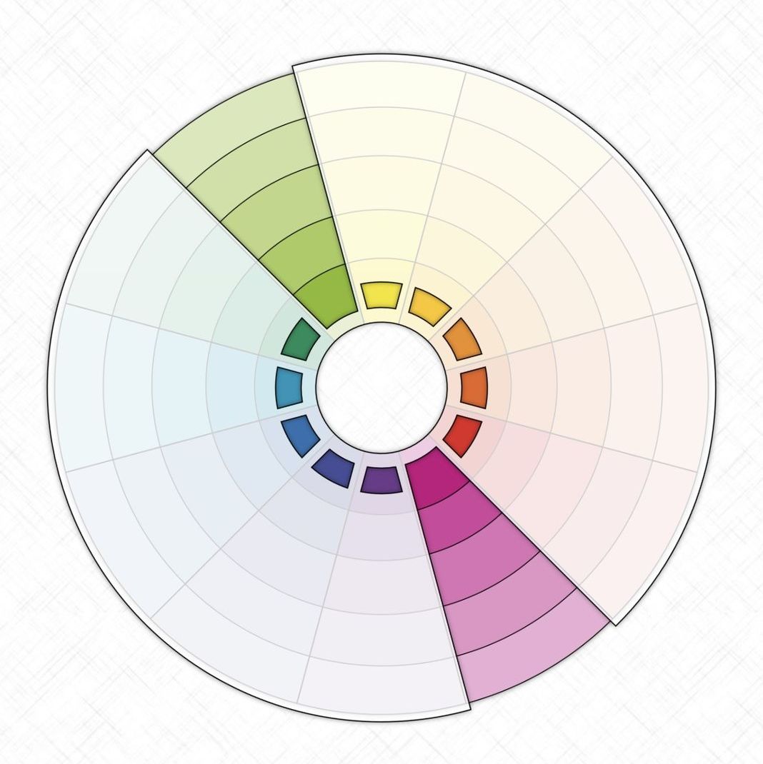 Цветовая схема из приложения Color Wheel look 2