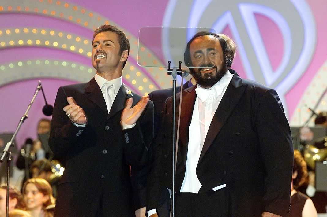 Джордж Майкл и Лучано Паваротти.