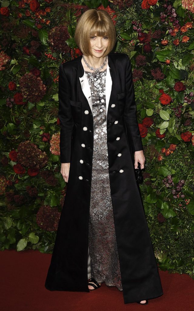 Анна Винтур на 65-й церемонии вручения премии Evening Standard Theatre Awards.