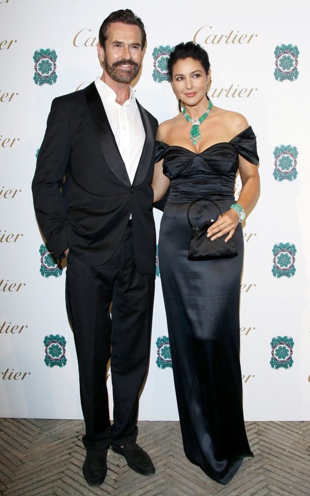 Руперт Эверетт и Моника Беллуччи на презентацию новой коллекции Sortilege de Cartier, 17 сентября 2011 года в Риме.
